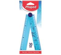 Maped - Règle Pliable Arctic 2 en 1 - Règle 15/30 cm - Plastique Décoré - Ergonomique et Compacte - Fourniture Scolaire
