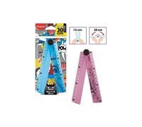 Maped - règle pliante, 150 mm 300 mm, en plastique, colorée se laisse plier en son centre, idéal pour trousse scolaire, dans u