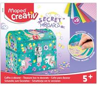 Maped Secret'mosaics Boîte À Bijoux - Activité Mosaïques Avec Planches De Mosaïques Colorées Et Adhésives