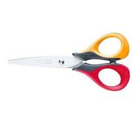 MAPED - 1 Paire de Ciseaux Sensoft 13 cm Pour Droitier. Lames Acier - Bouts Ronds - Anneaux Flexibles Souples - 3 Coloris Assortis