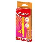 Maped – Set complet de géométrie et mathématiques – 2 compas, règle 15 cm, rapporteur 180°