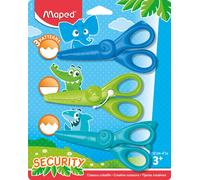 Maped Set de ciseaux à contours KIDICRAFT Set de 3 pièces sur blister
