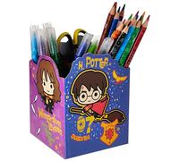 Maped - Set de dessin - Collection Harry Potter - 35 pièces pour faire des travaux manuels - Comprend des ciseaux pour enfants, des crayons de couleurs, des marqueurs de couleurs, des autocollants et 1 porte-crayon à monter