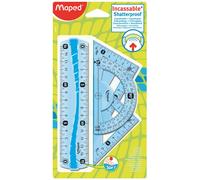 Mini Kit de traçage 4 instruments Maped Incassable Flex bleu Bleu G
