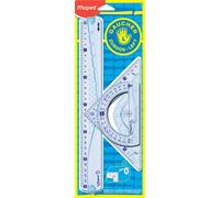 Maped Set de géométrie pour gauchers 3 pièces transparent