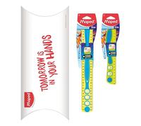 Maped - Set de règles d'apprentisssage de 30 et 20 cm - Gamme kidy Learn