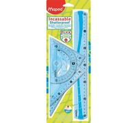 Maped Set Géométrie Maxi Flex incassable 4 pièces bleu ou vert (1 set)