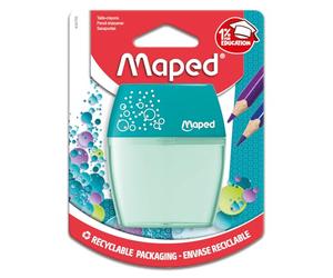 Maped Shaker 634755 - Taille-crayon 2 trous, Plastique, Couleurs Assorties, 1 Pce
