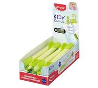 Maped - Stylo Effaçable Kidy Learn Boîte de 12 - Stylo Animaux Caméléon Enfants avec Gomme Intégrée - Rechargeable et Ergonomique - Apprentissage de l'Écriture - Fournitures Scolaires Primaire