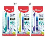 Maped - Stylo Effaçable Kidy Learn - Stylo Animaux Enfants avec Gomme, Rechargeable Ergonomique - Avec 2 recharges - Fourniture Scolaire pour Apprentissage de l'Écriture - Accessoire Rentrée Scolaire
