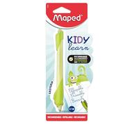 Maped – Stylo effaçable Kidy Learn – caméléon, gomme intégrée, rechargeable, zone ergonomique Soft
