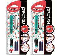 Maped stylo plume Reload garcon - Coloris aléatoire (Lot de 2)