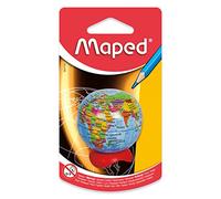 MAPED Taille-crayons GLOBE - 1 trou - réserve en métal - en présentoir