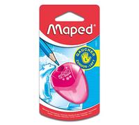 MAPED - Taille-crayon "I-GLOO" - Taille-crayon pour gaucher avec réservoir transparent - 1 trou - Couleur aléatoire,