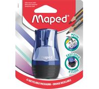 Maped Taille-crayon Tonic de qualité supérieure pour 2 tailles de crayons avec boîte de récupération - Pour crayons fins Ø < 8 mm/pour crayons épais Ø < 11 mm - Livraison aléatoire des couleurs :