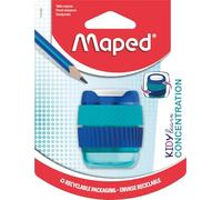 Taille-Crayons 1 Trou Kidy Learn Concentration - Maped - Avec Réservoir - Anneaux Soft Rotatifs - Fonction Clean - Réserve