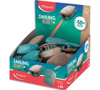 Taille-crayons 1 usage PULSE SMILING PLANET, bleu/brun