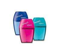 Maped Taille Crayons Shaker 2 Trous - Coloris Violet, Rouge, Bleu