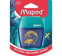 Maped - Taille-crayons Shaker Dragon - 2 Trous - Avec Réservoir Translucide - Taille-crayon Ergonomique - Fourniture Scolaire Enfant