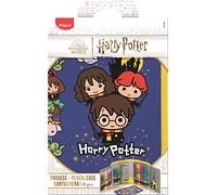 Maped - Trousse Coloriage Harry Potter 31 pièces - 12 Feutres + 12 Crayons Couleur + 2 Crayons Graphite + 1 Ciseaux + 1 Taille-Crayon + 1 Gomme + 2 Planches Stickers, Bleu