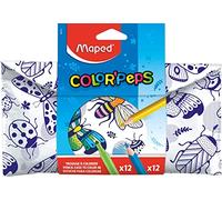 Maped Kit trousse à colorier – 12 feutres et 12 crayons de couleur