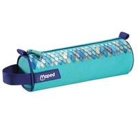 Maped - Trousse Dragon Ronde 1 Compartiment - Motif écailles Brillantes - Format 22,5 x 7,5 cm - Polyester résistant - Fourniture Scolaire Enfant