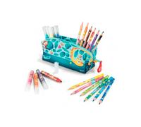 Maped Trousse Jungle Fever – 12 feutres + 12 crayons – Pour enfants dès 2 ans