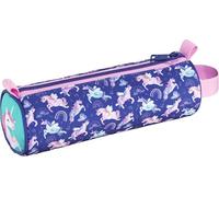 Maped Trousse Licorne 22,5 x 7,5 cm – Motifs arc-en-ciel et licorne – Tissu résistant