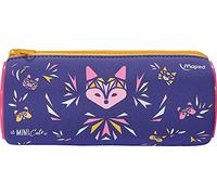 Maped - Trousse Ronde Mini Cute - Trousse Scolaire en Néoprène, Tissu Doux Anti-Déchirures - Trousse Violette 934803