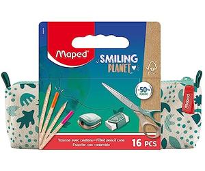 Maped - Trousse Smiling Planet avec Fournitures scolaires