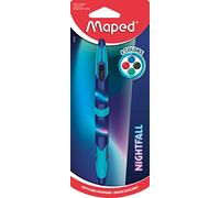 Maped Twin Tip Nighfall - Stylo 4 Couleurs Double Mines - Pointe 1mm - Préhension Soft Antidérapante 229445 Multicolore