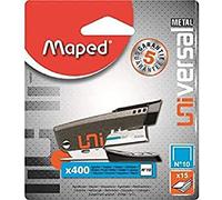 Maped Universal Metal 044600 Agrafeuse mini N°10 + 400 Agrafes Coloris Aléatoire