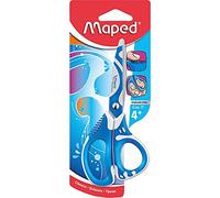 Maped Zenoa Fit Ciseaux avec Anneaux Souples et Lamelles Amorties Anti-Douleur 13 cm - Pour Droitiers - Coloris Aléatoire Bleu, Rose ou Orange