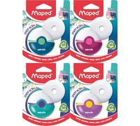 Maped ZENOA Gomme rechargeable avec gomme de rechange - Gomme à crayon dans un étui rotatif pour l'école et le bureau - Gomme propre pour trousse à crayons, sans PVC, étui en plastique 50% recyclé