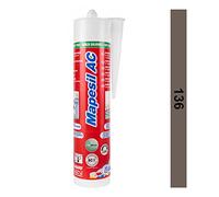 Mapei Mapesil AC Mastic d'étanchéité pour vitre, résiste à la moisissure