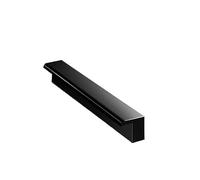 MAPFei Cascade déversoir Personnalisable for piscines et étangs - Fontaine en Acier Inoxydable 304 avec connecteur en PVC, Finition Argent/Noir(Black,120cm)