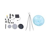 MAPHRWZ Bain d'oiseaux à énergie Solaire pour Jardin, Construction en Plastique de qualité supérieure avec Modes de débit d'eau Polyvalents, Attire Les Oiseaux et Repousse Les