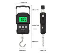 MAPHRWZ Balance de cuisine numérique, pour usage domestique, écran LCD avec rétroéclairage LED, 5 unités, fonction tare, ruban à mesurer, batterie rechargeable