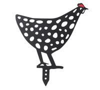 MAPHRWZ Chicken Garden Stake, Handmade Iron Craft, Cute Shape Design, Multifunctional Yard Sign, Weather Resistant, for Home and Lawn Decor (B)