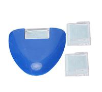 MAPHRWZ Craie de tailleur, 4 couleurs, usage professionnel et domestique, conception triangulaire, prise facile, poudre plastique, marquage des tissus, soluble dans l'eau, pour (Bleue)