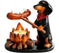 MAPHRWZ Cute Campfire Animal Tea Light Holders, Resin Tabletop Candle Holder Decorations, Candle Holders, Perfect for Home Table Decor and