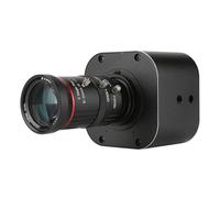 MAPHRWZ Objectif zoom 10X, mini caméra 4K Ultra HD, capteur d'image avancé IMX 415, large compatibilité système, pour F7, webcam USB Plug and Play, mise au point manuelle,