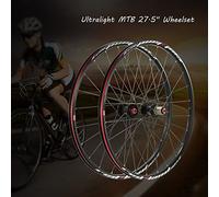 MAPHRWZ Paire de Roues de vélo de Route, Jante à Double paroi, Rayons Plats 24H, Cassette 8-10 Vitesses, moyeu en Carbone, 2 roulements Avant 5 arrière pour Une Conduite en Douceur