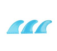 MAPHRWZ Palmes de planche de surf, ailerons de propulseur en PVC de qualité érieure pour le surf, haute flexibilité et stabilité, pour longboards et, durables et (Bleue)
