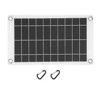 MAPHRWZ Panneau solaire monocristallin haute efficacité pour la recharge portable, sortie USB, puissance de 78 W, design compact avec crochet, surface dépolie durable