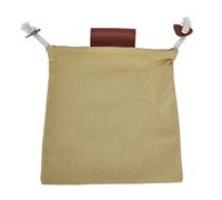 MAPHRWZ Pochette de Recherche de Nourriture en Cuir PU, Sac de Rangement de cueillette de Fruits, Sac à Outils Suspendu à la Taille pour Camping en Plein air (Kaki)