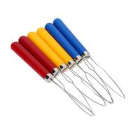 MAPHRWZ pour crochet à bouton à boucle métallique, outil d'aide à la traction de la fermeture éclair, accessoires de bricolage, outils de broderie à coudre, ensemble de 6 pièces,