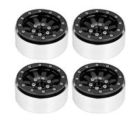 MAPHRWZ pour Roues de Grue sur chenilles RC 1/10, Conception Beadlock, résistance aux Chocs, Dissipation Thermique, Installation Facile (Noire)