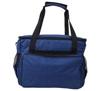 MAPHRWZ pour sac de rangement à tricoter, pour organisateur de fil et de laine, aiguilles à tricoter en tissu Oxford 600D, crochet, matériau durable, grande capacité, conception (Bleu)