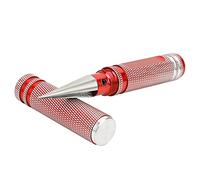 MAPHRWZ pour voiture RC, ouvre-trou universel à long manche, acier inoxydable de haute qualité, coupe-trou réglable de 0 à 14 mm avec poignée (Rouge)